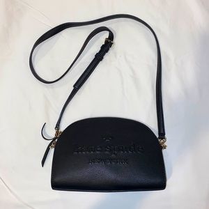 Kate Spade Dome Crossbody Black Leather Handbag